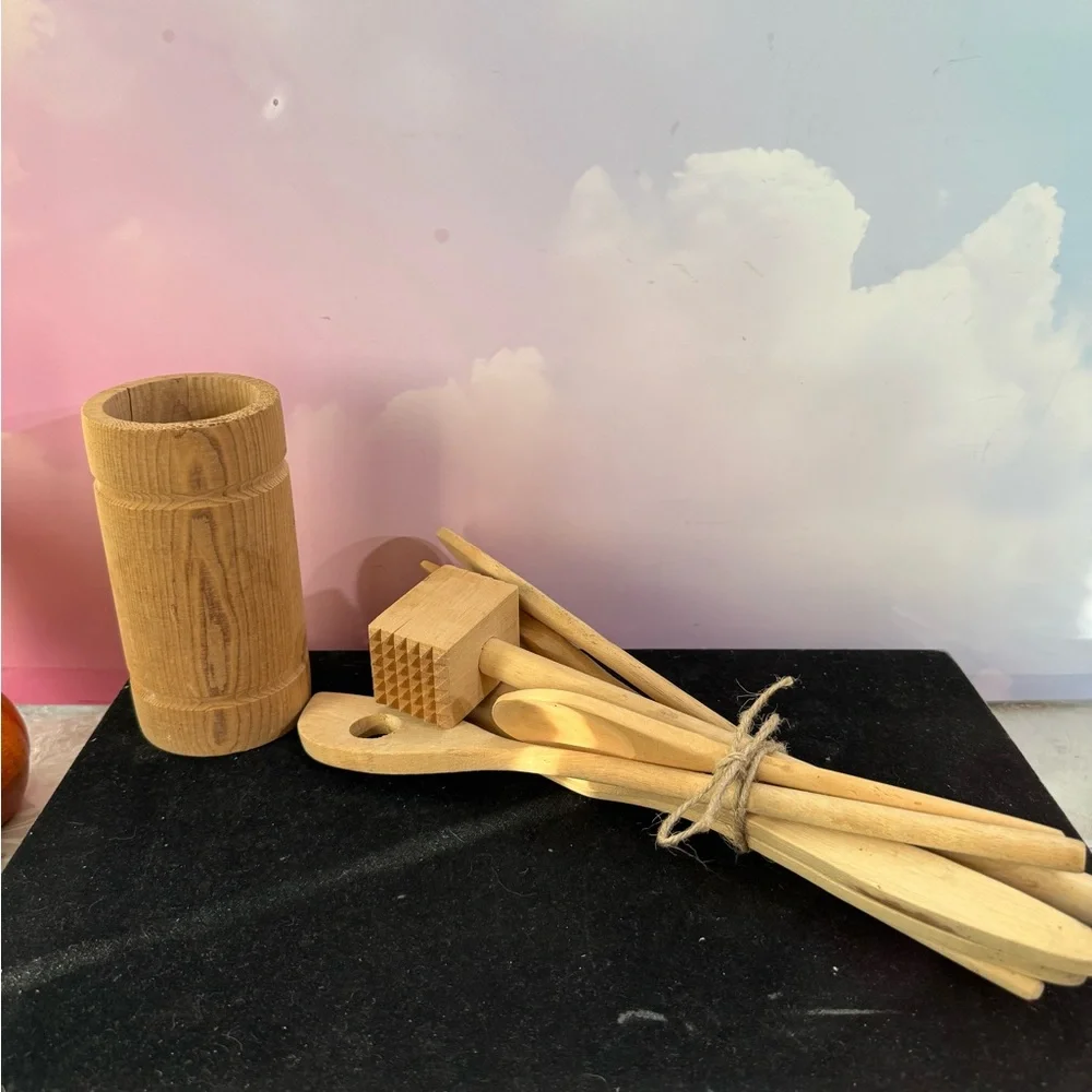 Natural Wood Utensil Set